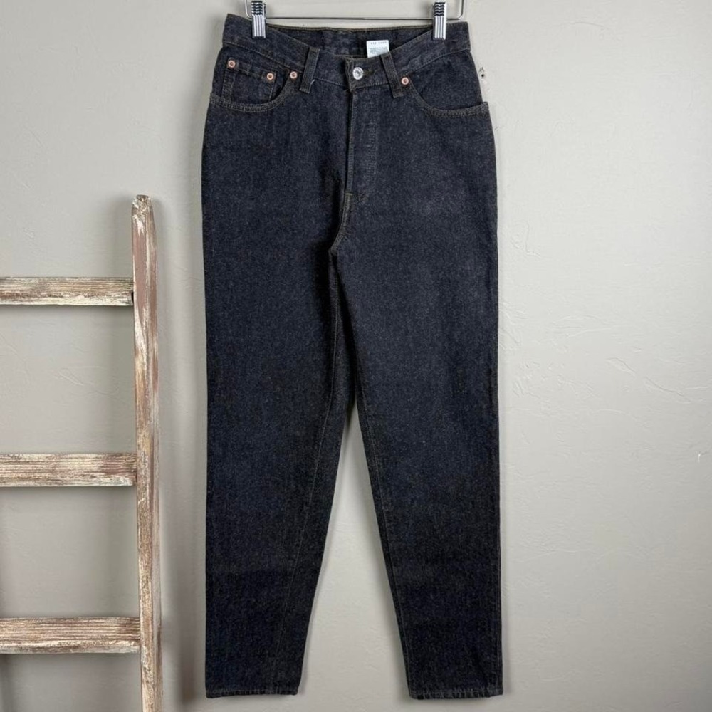 Vintage 93' Levi Strauss 13501-0658 Hairy Black‎ Denim Jeans size 9s (26x31)